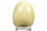 Polished Tremolite Jade Egg - Australia #312707-1